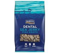 Fish4Dogs Sea Jerky Knots | Low Fat, Grain Free Dog Treat | Baked Fish Skins for Dogs | Great For Dental Health | Natural Fish Treats for Larger Dogs (500g)