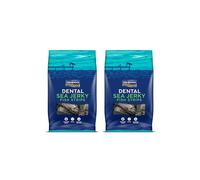 Fish4Dogs Sea Jerky Strips | Low Calorie, Hypoallergenic Dog Treat | Baked Fish Skin Dental Treat for Bigger Dogs (1kg)