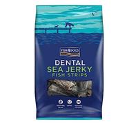 Fish4Dogs Sea Jerky Strips | Low Calorie, Hypoallergenic Dog Treat | Baked Fish Treat for Dogs | Natural, Dental Treat | Fish Skin Treat for Bigger Dogs (500g)