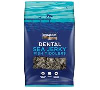 Fish4Dogs Sea Jerky Tiddlers | Low Calorie, Hypoallergenic Puppy Treat | Baked Fish Treat for Puppies | Natural, Dental Treat | Fish Skin Treat for Puppies (575g)
