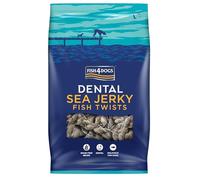 Fish4Dogs Sea Jerky Twists | Low Fat, Grain Free Dog Treat | Baked Fish Skins for Dogs | Natural, and Great For Dental Health | Baked Fish Skin Treats for Dogs (500g)