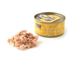 Fish4Dogs Tuna Plus Cheese Cat Food Tin, 70 g, Pack of 10
