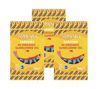 Fish4Ever | Whole Sardines in Organic Sunflower Oil | Sustainably Fished Wild Sardines, Hand-Prepared, High in Omega 3 & Calcium, Packed in Organic Cold-Pressed Oil | 120g (Pack of 3)