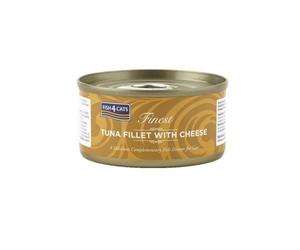 Fish4Pets Fish4Cats Tuna Fillet With Cheese Wet Cat Food Tins - 70G