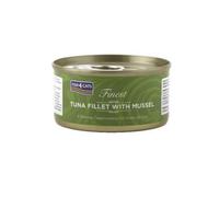 Fish4Pets Fish4Cats Tuna Fillet With Green Lipped Mussel Wet Cat Food Tins - 3 X 70G