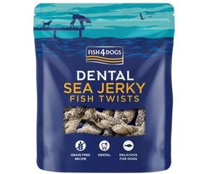 Fish4Pets Fish4Dogs Dental Sea Jerky Fish Twists 100G