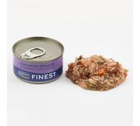 Fish4Dogs Wet Dog Food Tins 85g for all dog breeds (FINEST TUNA WITH SPINACH AND CARROT)