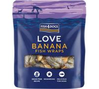 Fish4Dogs Love Banana Fish Wraps, Variety, 0.1 kg