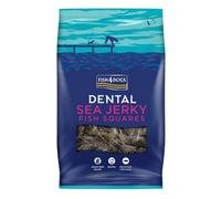Fish4Pets Fish4Dogs Sea Jerky Fish Squares Dog Treats - 4 X 115G