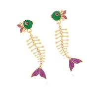 Fishbone Drops Earrings Designed to Elevating Your Fashion Accessories Collection Drops Oil Earrings
