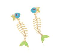 Fishbone Drops Earrings Designed to Elevating Your Fashion Accessories Collection Drops Oil Earrings