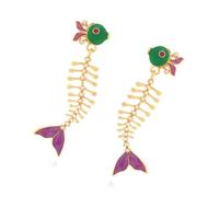 Fishbone Drops Earrings Designed to Elevating Your Fashion Accessories Collection Drops Oil Earrings