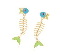 Fishbone Drops Earrings Designed to Elevating Your Fashion Accessories Collection Metal Alloy Jewelry