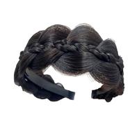 Fishbone Headband - Wide Twist Hair Hoop with Built-In Teeth | Fashionable Plaited Headwear Accessory, Lightweight Styling Hairband Tool, Non-Slip Headband for Long Hair Control, Decorative Br