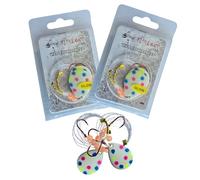 Fishbone Tackle Glow Walleye Spinner Rig Harness - Worm Crawler Harness Blades Walleye Fishing Live Bait Hooks Lures for Freshwater Trolling (Two 2-Packs (4 Total Lures), Wonderbread)