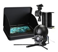 Fishcam Underwater Fishing Camera, 4.5/5inch HD Lcd Display with 10000mah Li-Battery and 65/100ft Cable, Waterproof Portable Beginner Fishing Camera for Ice, Lake, Boat, Kayak(5in,100ft/30ft)