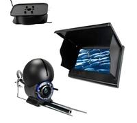 Fishcam Underwater Fishing Camera, Portable Fishing Finders Camera Upgraded Fish Finder HD Night Vision Water Cameras Waterproof Long-Lasting Underwater Action Cameras Ice Lake Boat(98.4ft Wire)