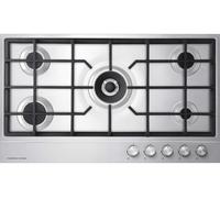 Fisher & Paykel Series 7 CG905DNGX1 5 Burner Gas Hob, Stainless Steel, 81446