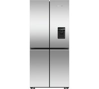 Fisher & Paykel Series 7 RF500QNUX1 American Fridge Freezer, Stainless Steel Plumbed, Water & Ice Dispenser, Freestanding, 26770 E
