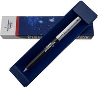 Fisher Apollo Cap-O-Matic - Chrome Cap Black Barrel (Space Pen Logo) - Gift Boxed