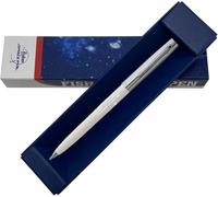 Fisher Apollo Cap-O-Matic - Chrome Cap White Barrel (Space Pen Logo) - Gift Boxed