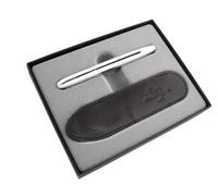 Fisher Bullet Space Pen with Black Leather Pouch - Chrome
