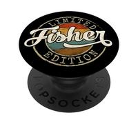 Fisher Limited Edition Vintage Stamp Fishing PopSockets Adhesive PopGrip