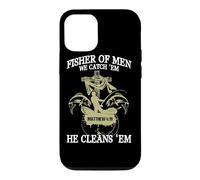 Fisher Of Men We Catch 'Em He Cleans 'Em Matthew 4 19 Case for iPhone 12/12 Pro