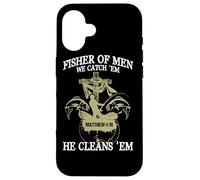 Fisher Of Men We Catch 'Em He Cleans 'Em Matthew 4 19 Case for iPhone 16