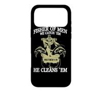 Fisher Of Men We Catch 'Em He Cleans 'Em Matthew 4 19 Case for iPhone 17 Pro Max