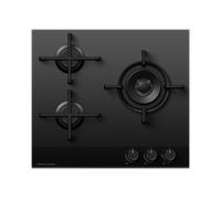 Fisher & Paykel 60cm Gas Hob - Black Glass