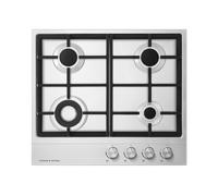 Fisher & Paykel 60cm Gas Hob with 4 Burners in Steel