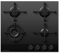 Fisher Paykel CG604DNGGB4 Series 9 60cm Gas On Glass Hob - BLACK
