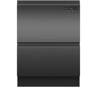 Fisher & Paykel Series 7 Double DishDrawer™ DD60D2HNB9 Wifi Connected Fully Integrated Full Size Dishwasher - Black Control Panel - E Rated, Black
