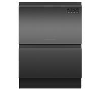Fisher & Paykel Series 7 Double DishDrawer™ DD60D2HNB9 Wifi Connected Fully Integrated Full Size Dishwasher - Black Control Panel - E Rated, Black