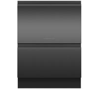Fisher & Paykel Series 9 Double DishDrawer™ DD60D4HNB9 Wifi Connected Fully Integrated Full Size Dishwasher - Black Control Panel - E Rated, Black