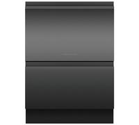 Fisher & Paykel Series 9 Double DishDrawer™ DD60D4HNB9 Wifi Connected Fully Integrated Full Size Dishwasher - Black Control Panel - E Rated, Black