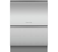 Fisher & Paykel Series 9 Double DishDrawer™ DD60D4HNX9 Wifi Connected Fully Integrated Full Size Dishwasher - Stainless Steel Control Panel - E Rated, Stainless Steel
