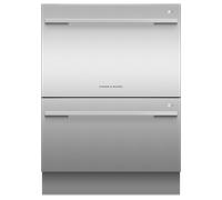 Fisher & Paykel Double DishDrawer™ DD60DDFHX9 Fully Integrated Full Size Dishwasher - Stainless Steel Control Panel - E Rated, Stainless Steel