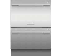 Fisher & Paykel Double DishDrawer™ DD60DDFHX9 Fully Integrated Full Size Dishwasher - Stainless Steel Control Panel - E Rated, Stainless Steel