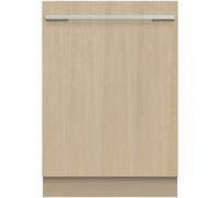 Fisher & Paykel Series 9 DW60UT4HI2 Wifi Connected Fully Integrated Full Size Dishwasher - Silver Control Panel with Fixed Door Fixing Kit - B Rated, Silver