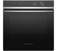 Fisher & Paykel Series 7 Contemporary OB60SD11PLX1 Wifi Connected Built In Electric Single Oven with Pyrolytic Cleaning - Black / Stainless Steel - A Rated, Black