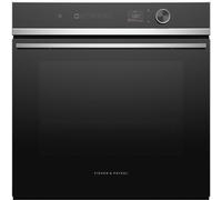 Fisher & Paykel Series 7 Contemporary OB60SD16PLX1 Wifi Connected Built In Electric Single Oven and Pyrolytic Cleaning - Black / Stainless Steel - A Rated, Black