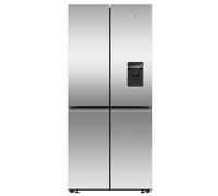 Fisher & Paykel Series 7 Contemporary RF500QNUX1 Wifi Connected Plumbed American Fridge Freezer - Stainless Steel - E Rated, Stainless Steel
