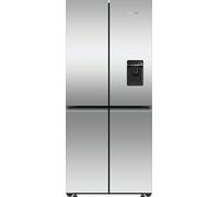 Fisher & Paykel Series 7 Contemporary RF500QNUX1 Wifi Connected Plumbed American Fridge Freezer - Stainless Steel - E Rated, Stainless Steel