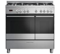 Fisher & Paykel Series 7 OR90L7DBGFX1 90cm Wide Stainless Steel Dual Fuel Freestanding Range Cooker