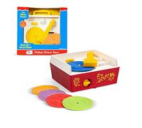 Fisher-Price Classics | Music Box Record Player | Baby Musical Toy, Baby Interactive Toy, Classic Toy with Retro Style Packaging, Pretend Play Toys for Boys and Girls Ages 18 Months+ | Basic Fun 1697