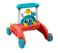 Fisher-Price 2-Sided Steady Speed Baby Walker Push Along | First Steps Baby Walk Along Toys with Lights and Songs | Car-Themed Baby Push Along Walker | Walkers for Babies, (UK English Version) HJP47