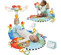 Fisher-Price 3-in-1 Kick & Sway Activity Gym | Baby Playmat, 10+ Sensory Activities, Non-electronic Developmental Play, Newborn Infants Ages 0+, JMT98