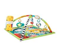 Fisher-Price 3-in-1 Rainforest Sensory Gym Tummy Wedge with 6 Baby Toys Newborn to Toddler